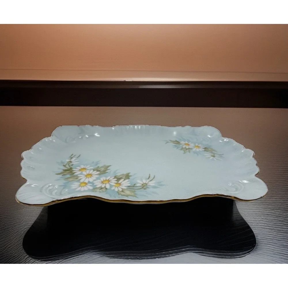 Antique Porcelain Hand Painted Signed Miriam Vanity Tray 12